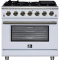  Forno 36-inch Freestanding Gas Range with 6 Burners FFSGS6239-36WHT IMAGE 1