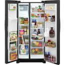 Frigidaire 33-inch, 22.2 cu.ft. Freestanding Side-by-Side Refrigerator with Ice and Water Dispensing System FRSS2323AD