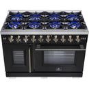  Forno Capriasca 48" Freestanding French Door Gas Range FFSGS6460-48BLK IMAGE 11