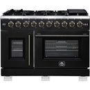  Forno Capriasca 48" Freestanding French Door Gas Range FFSGS6460-48BLK IMAGE 1