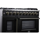 Forno Capriasca 48" Freestanding French Door Gas Range FFSGS6460-48BLK IMAGE 5