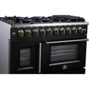  Forno Capriasca 48" Freestanding French Door Gas Range FFSGS6460-48BLK IMAGE 6