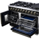  Forno Capriasca 48" Freestanding French Door Gas Range FFSGS6460-48BLK IMAGE 7