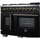  Forno Capriasca 48" Freestanding French Door Gas Range FFSGS6460-48BLK IMAGE 9