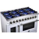  Forno Capriasca 48" Freestanding French Door Gas Range FFSGS6460-48WHT IMAGE 12