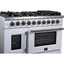  Forno Capriasca 48" Freestanding French Door Gas Range FFSGS6460-48WHT IMAGE 5