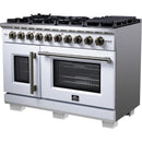  Forno Capriasca 48" Freestanding French Door Gas Range FFSGS6460-48WHT IMAGE 7