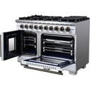  Forno Capriasca 48" Freestanding French Door Gas Range FFSGS6460-48WHT IMAGE 8
