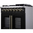  Forno Capriasca 30" Freestanding French Door Dual Fuel Range FFSGS6387-30BLK IMAGE 10