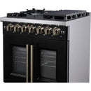  Forno Capriasca 30" Freestanding French Door Dual Fuel Range FFSGS6387-30BLK IMAGE 9