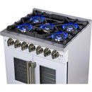  Forno Capriasca 30" Freestanding French Door Dual Fuel Range FFSGS6387-30WHT IMAGE 13