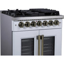  Forno Capriasca 30" Freestanding French Door Dual Fuel Range FFSGS6387-30WHT IMAGE 6
