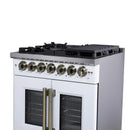  Forno Capriasca 30" Freestanding French Door Dual Fuel Range FFSGS6387-30WHT IMAGE 9