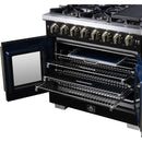  Forno Capriasca 36" Freestanding French Door Dual Fuel Range FFSGS6387-36BLK IMAGE 14