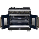  Forno Capriasca 36" Freestanding French Door Dual Fuel Range FFSGS6387-36BLK IMAGE 2