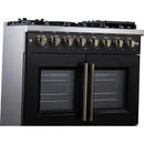  Forno Capriasca 36" Freestanding French Door Dual Fuel Range FFSGS6387-36BLK IMAGE 6