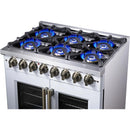  Forno Capriasca 36" Freestanding French Door Dual Fuel Range FFSGS6387-36WHT IMAGE 13