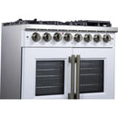  Forno Capriasca 36" Freestanding French Door Dual Fuel Range FFSGS6387-36WHT IMAGE 6