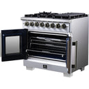  Forno Capriasca 36" Freestanding French Door Dual Fuel Range FFSGS6387-36WHT IMAGE 8