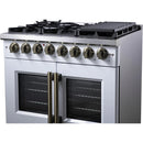  Forno Capriasca 36" Freestanding French Door Dual Fuel Range FFSGS6387-36WHT IMAGE 9