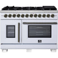  Forno Capriasca 48-inch Freestanding Dual Fuel Range FFSGS6387-48WHT IMAGE 1