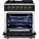  Forno Massimo 30" Freestanding Gas Range FFSGS6239-30BLK IMAGE 2