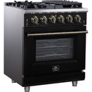  Forno Massimo 30" Freestanding Gas Range FFSGS6239-30BLK IMAGE 3