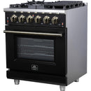  Forno Massimo 30" Freestanding Gas Range FFSGS6239-30BLK IMAGE 9