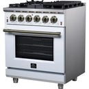  Forno Massimo 30" Freestanding Gas Range FFSGS6239-30WHT IMAGE 8