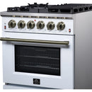  Forno Massimo 30" Freestanding Gas Range FFSGS6239-30WHT IMAGE 9