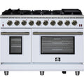  Forno Massimo 48-inch Freestanding Gas Range FFSGS6239-48WHT IMAGE 1