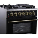  Forno Massimo 30" Freestanding Dual Fuel Range FFSGS6125-30BLK IMAGE 5