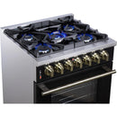  Forno Massimo 30" Freestanding Dual Fuel Range FFSGS6125-30BLK IMAGE 8