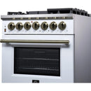  Forno Massimo 30" Freestanding Dual Fuel Range FFSGS6125-30WHT IMAGE 11