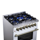  Forno Massimo 30" Freestanding Dual Fuel Range FFSGS6125-30WHT IMAGE 13