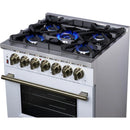  Forno Massimo 30" Freestanding Dual Fuel Range FFSGS6125-30WHT IMAGE 14