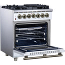  Forno Massimo 30" Freestanding Dual Fuel Range FFSGS6125-30WHT IMAGE 5