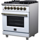  Forno Massimo 30" Freestanding Dual Fuel Range FFSGS6125-30WHT IMAGE 8