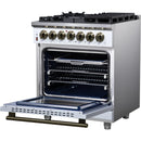  Forno Massimo 30" Freestanding Dual Fuel Range FFSGS6125-30WHT IMAGE 9