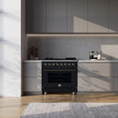  Forno Massimo 36" Freestanding Dual Fuel Range FFSGS6125-36BLK IMAGE 19