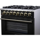  Forno Massimo 36" Freestanding Dual Fuel Range FFSGS6125-36BLK IMAGE 9