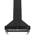  Forno 30-inch Venezia Wall-Mounted Range Hood with Touch Controls and Baffle Filters FRHWM5503-30BLK IMAGE 1