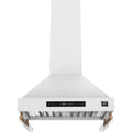  Forno 30-inch Venezia Wall-Mounted Range Hood with Touch Controls and Baffle Filters FRHWM5503-30WHT IMAGE 1