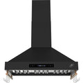  Forno 36-inch Venezia Wall-Mounted Range Hood with Touch Controls and Baffle Filters FRHWM5503-36BLK IMAGE 1