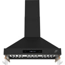  Forno 36-inch Venezia Wall-Mounted Range Hood with Touch Controls and Baffle Filters FRHWM5503-36BLK IMAGE 1