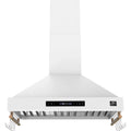  Forno 36-inch Venezia Wall-Mounted Range Hood with Touch Controls and Baffle Filters FRHWM5503-36WHT IMAGE 1