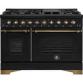  Forno 48-inch Freestanding Gas Range with 8 Burners and Griddle FFSGS6219-48BLK IMAGE 1