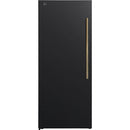 Black with Antique Brass