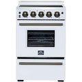  Forno 24-inch Freestanding Electric Range with Convection Technology FFSEL6069-24WHT IMAGE 1