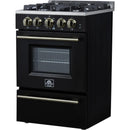 Forno 24-inch Freestanding Gas Range with Convection Technology FFSGS6272-24BLK IMAGE 10
